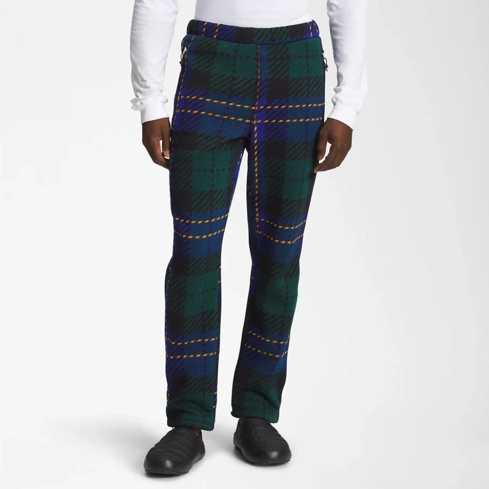 [Top & Pants Set] The North Face Men’s Fleece Plaid Print Gordon Lyons Jacket
